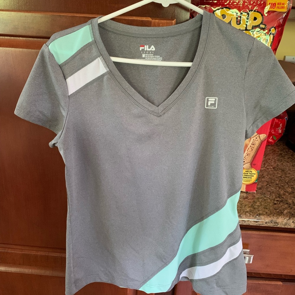 FILAS Sport V-Neck Short sleeve T-Shirt. New without tags. Size Medium.